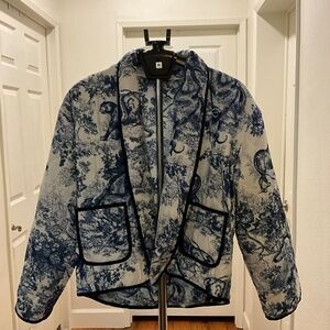 Quilted jacket cardigan